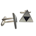 Forma personalizada personalizada Metal Metal Plated Plating Triangle Men Stainless Men Cuff Link